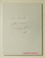 Tracey Emin for Sarah with love